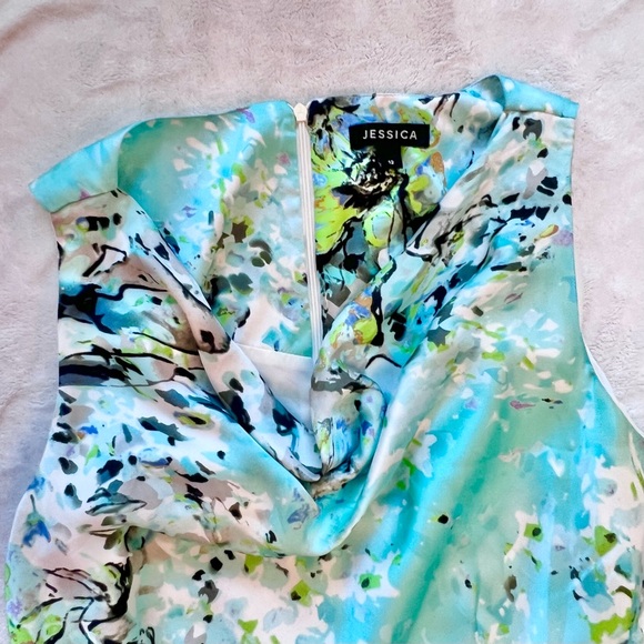 VINTAGE Y2K Cowlneck Dress - Picture 3 of 7